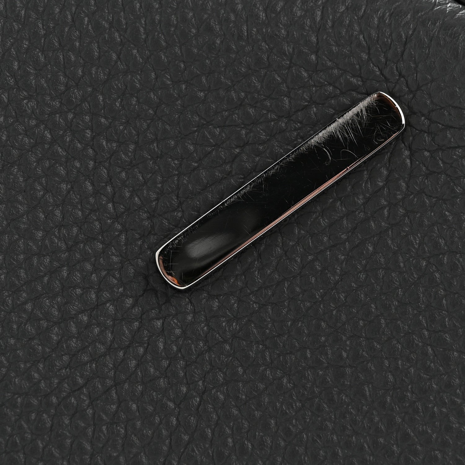 Grained Calfskin Large Puzzle Edge Bag Anthracite