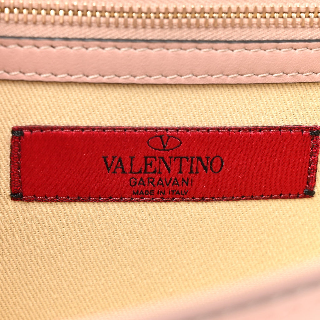 Vitello Medium Glam Lock Rockstud Flap Poudre
