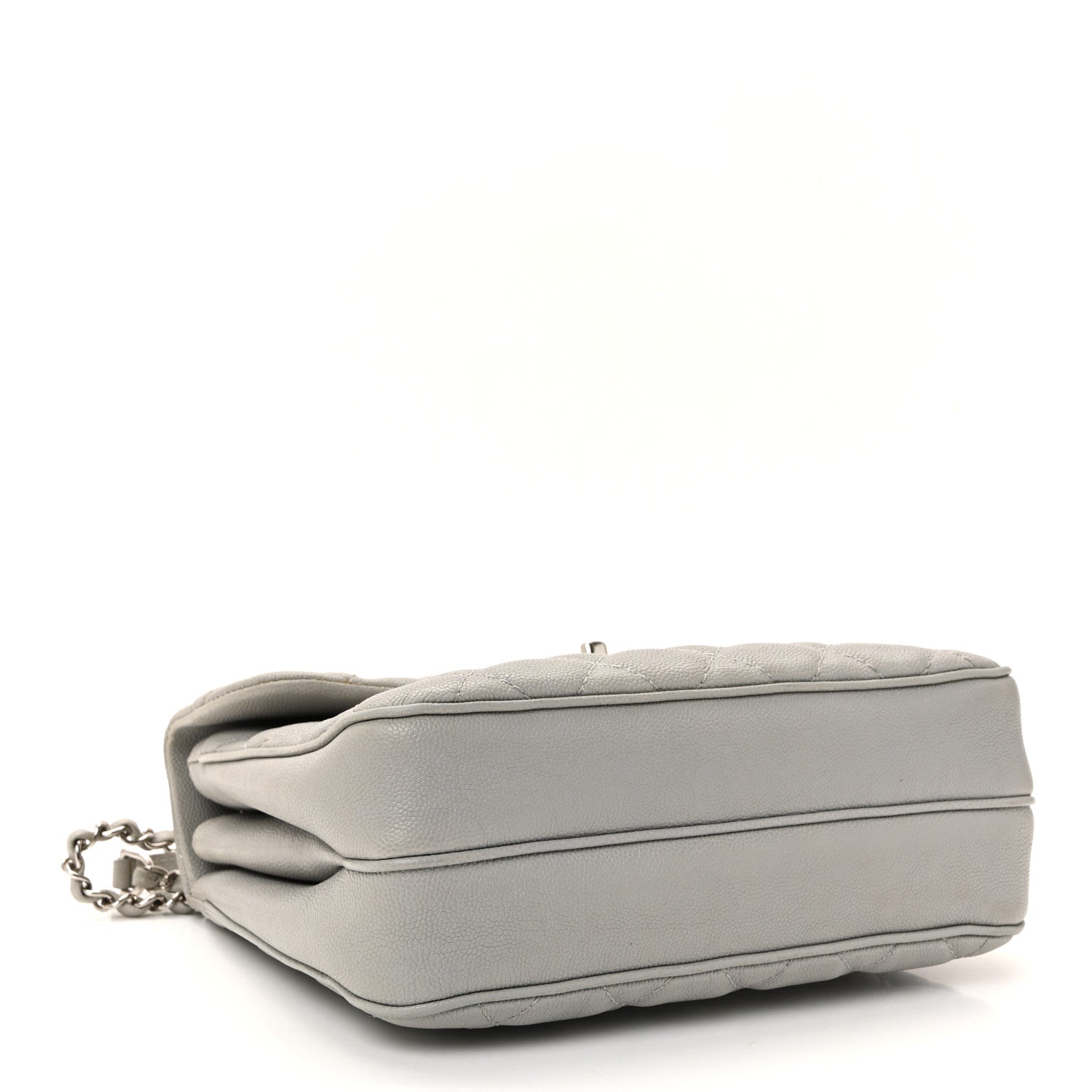 Caviar Quilted Medium Urban Companion Flap Grey