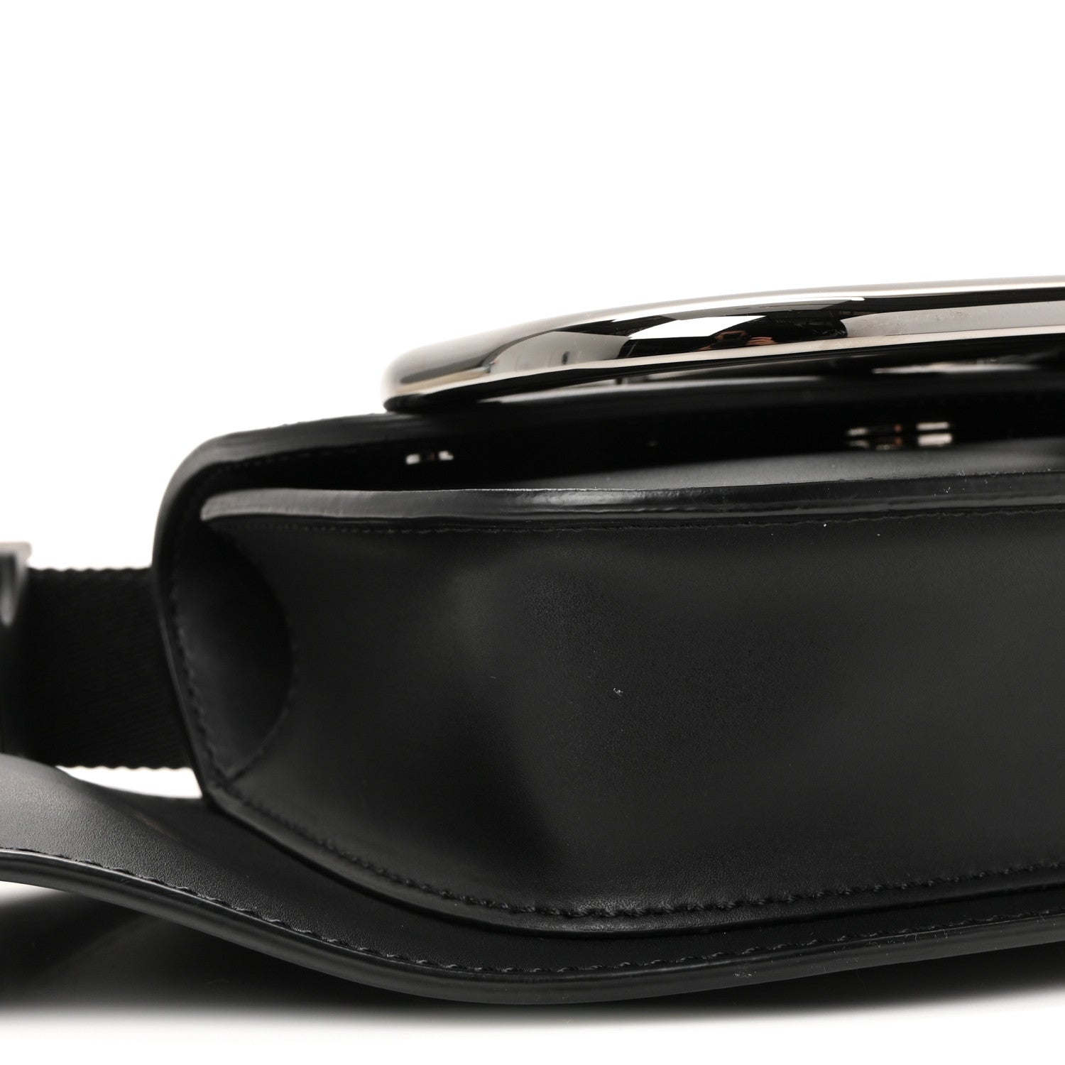 Calfskin Mini Supervee Belt Bag Black