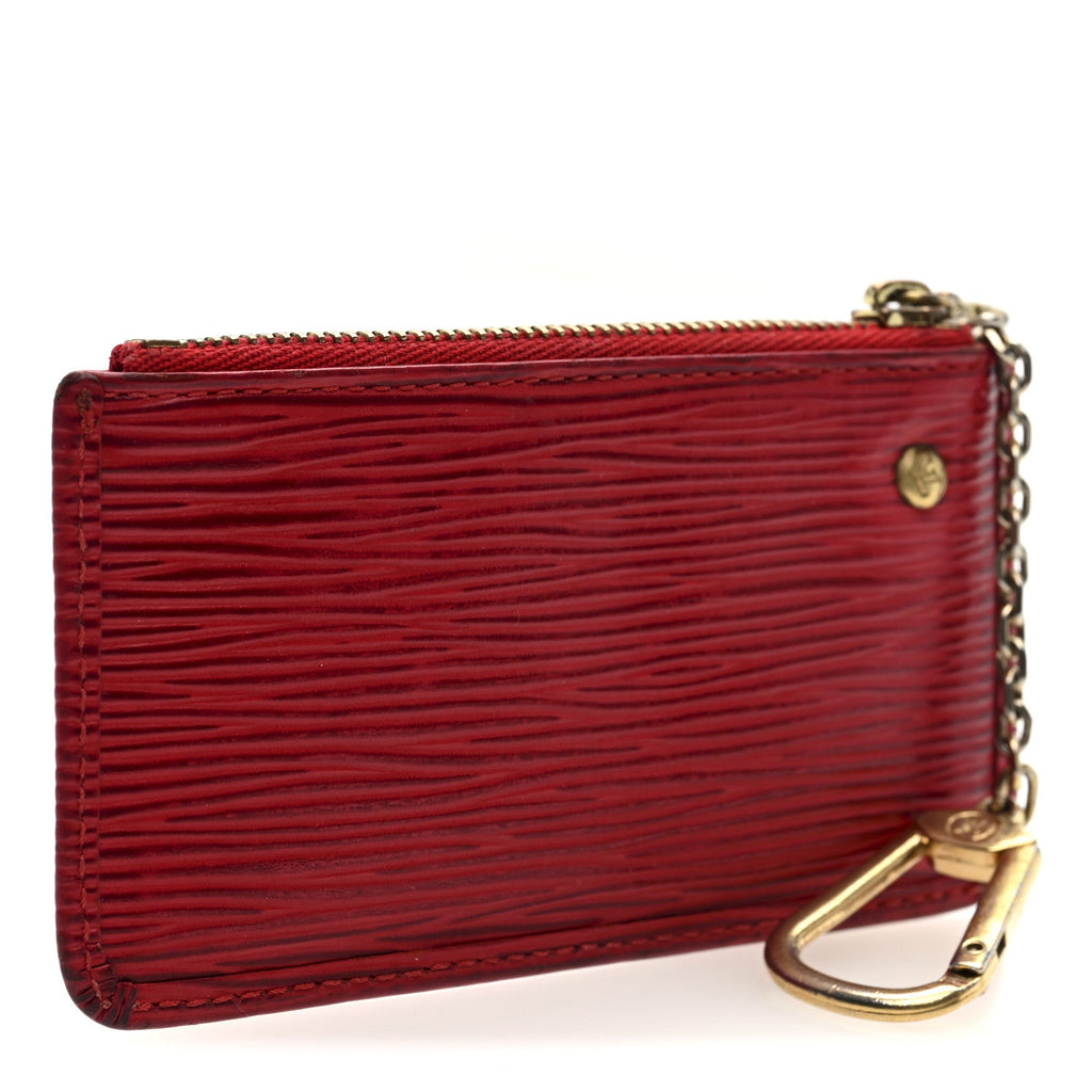 Epi Key Pouch Castillan Red