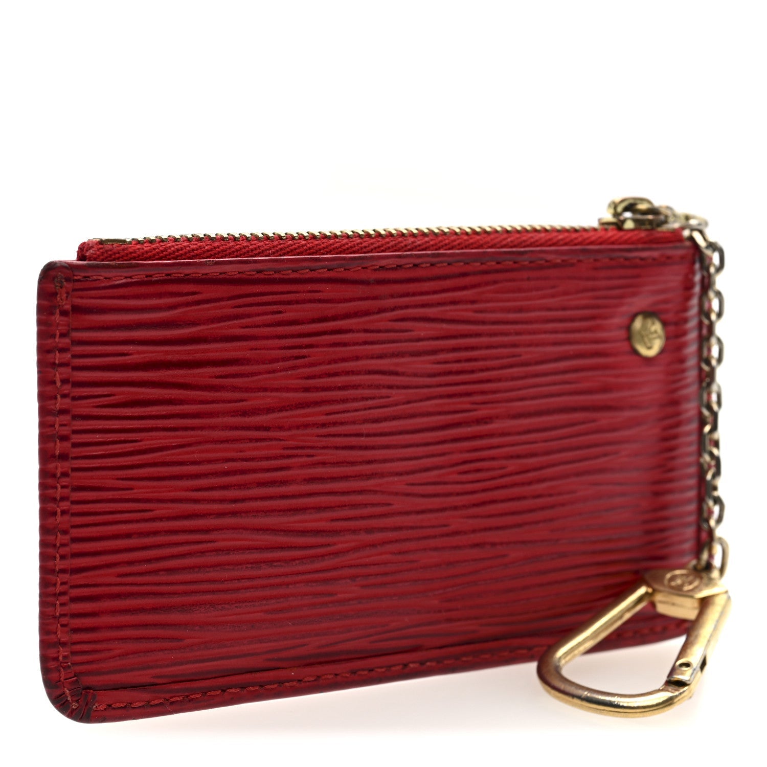 Epi Key Pouch Castillan Red