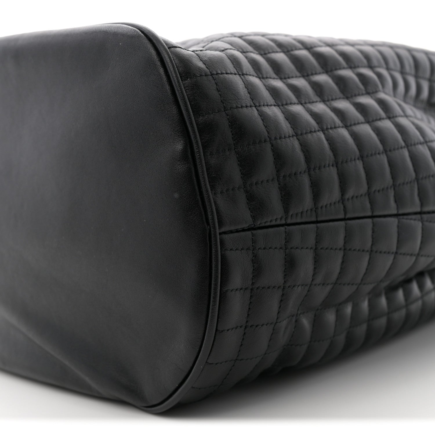 Calfskin Quilted Small C Backpack Black