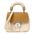 Trench Calfskin Small DK88 Top Handle Bag Limestome Ochre Yellow