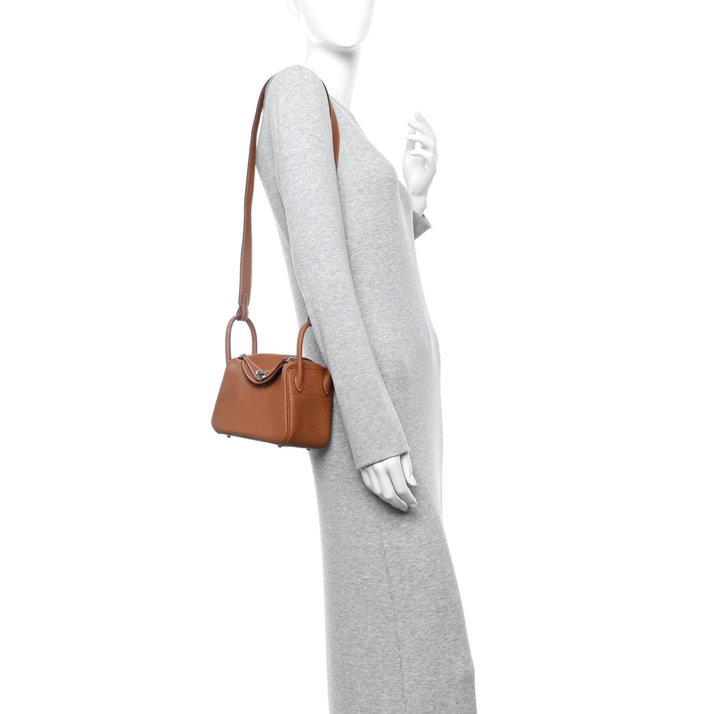 Taurillon Clemence Mini Lindy 20 Gold
