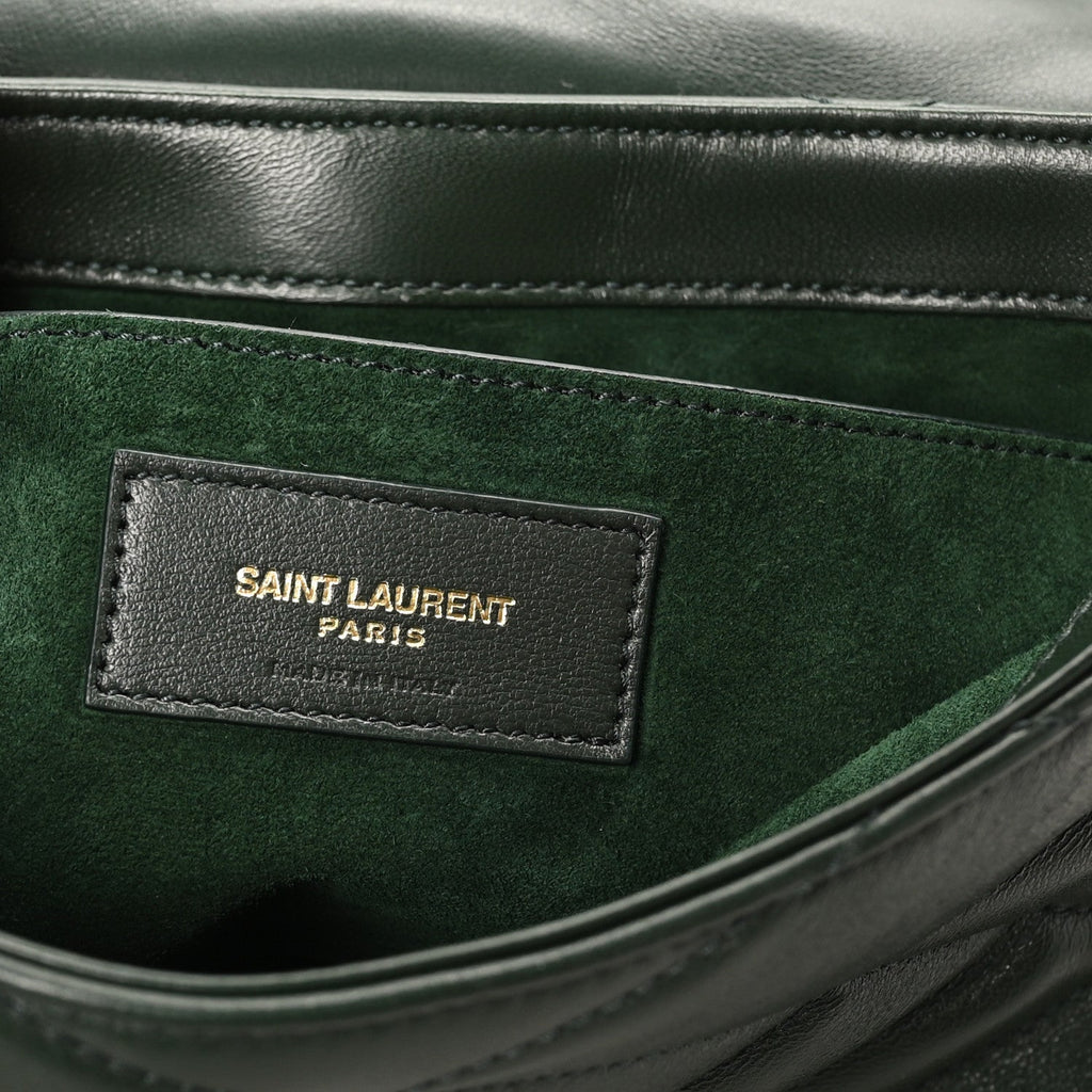 Lambskin Quilted Le 57 Diamond Shoulder Bag Vert Fonce