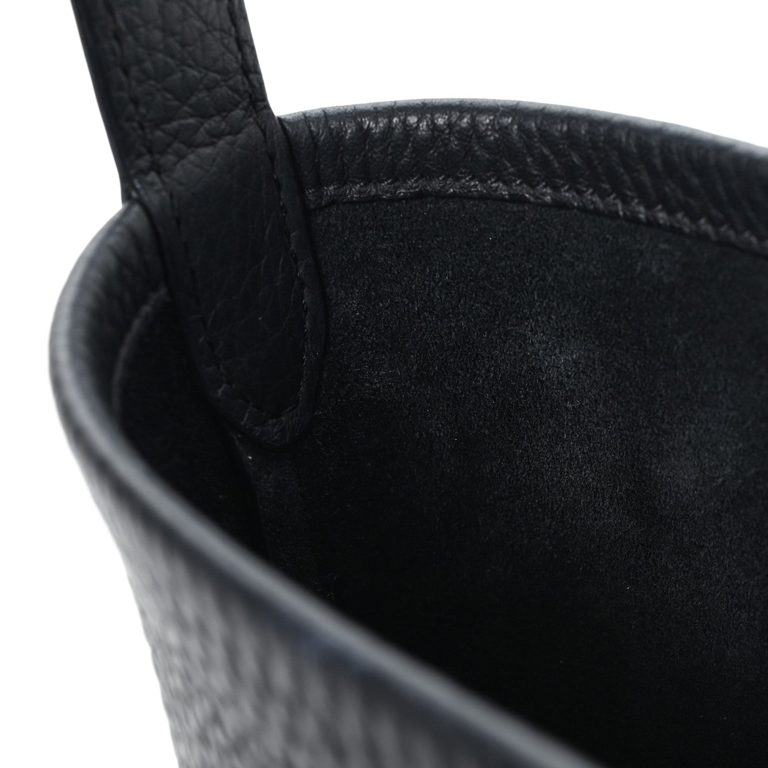 Grained Calfskin Small N/S Park Tote Black