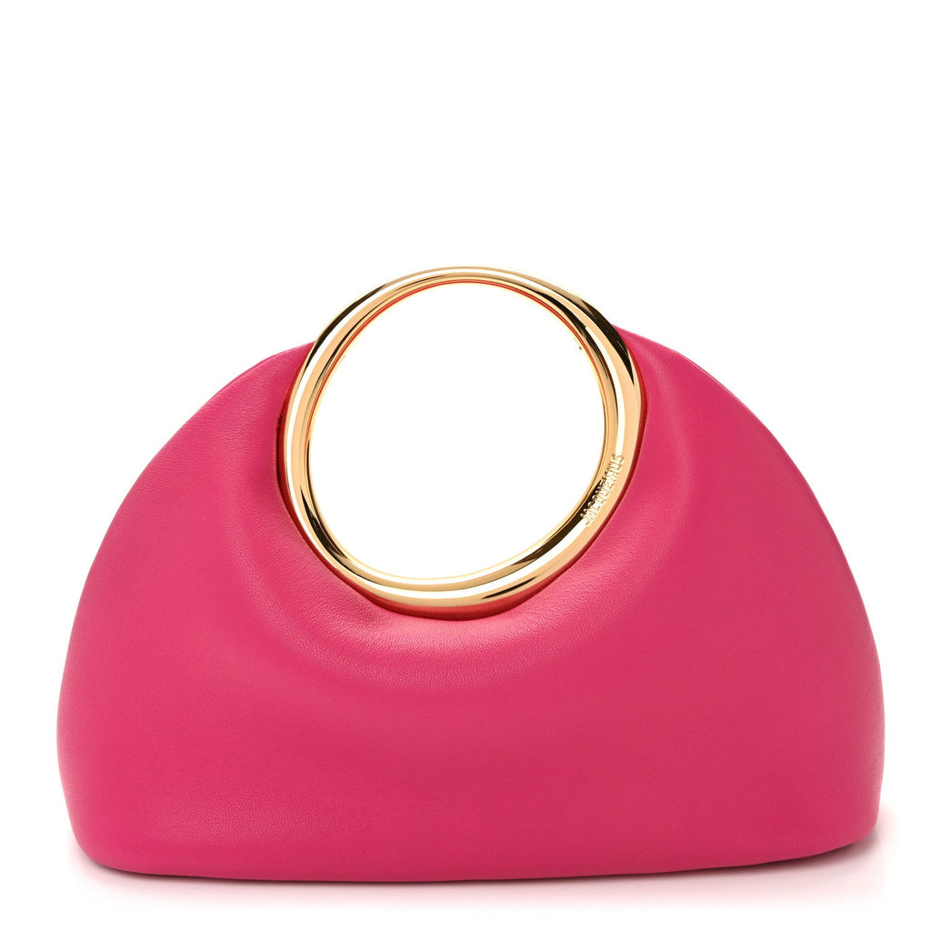 Calfskin Le Petit Calino Ring Top Handle Bag Dark Pink