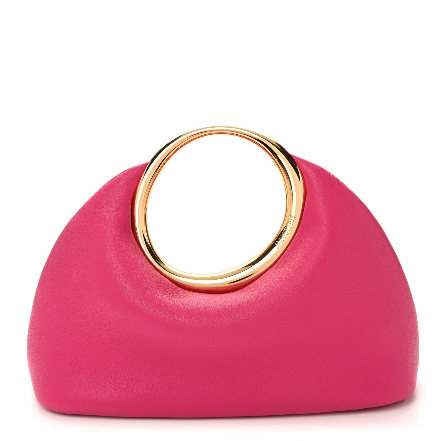 Calfskin Le Petit Calino Ring Top Handle Bag Dark Pink