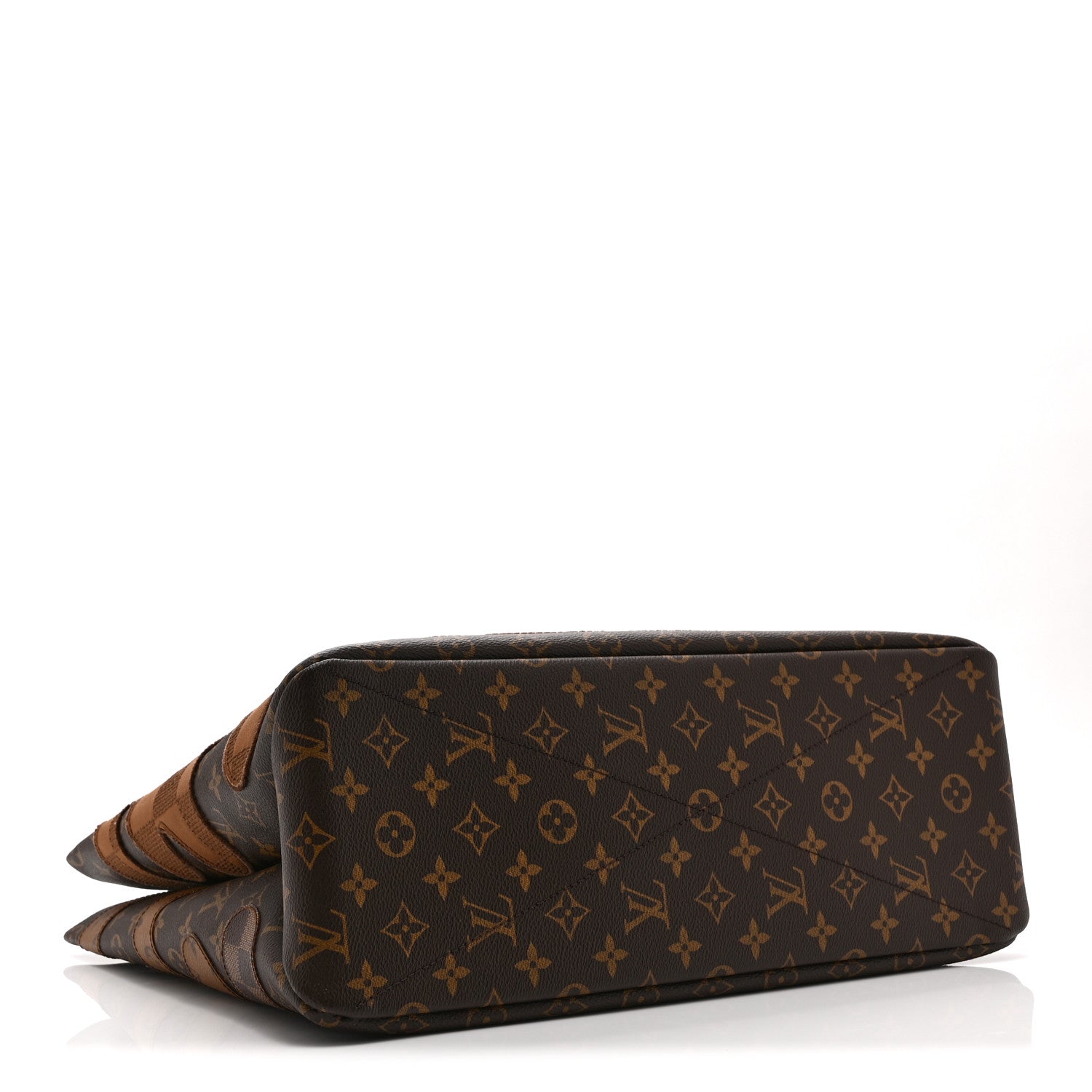 Monogram Landscape Shopper Tote MM Brown