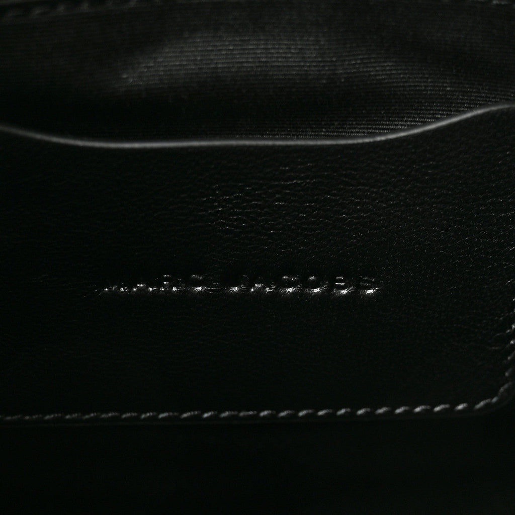 Calfskin Small The Monogram Tote Black White