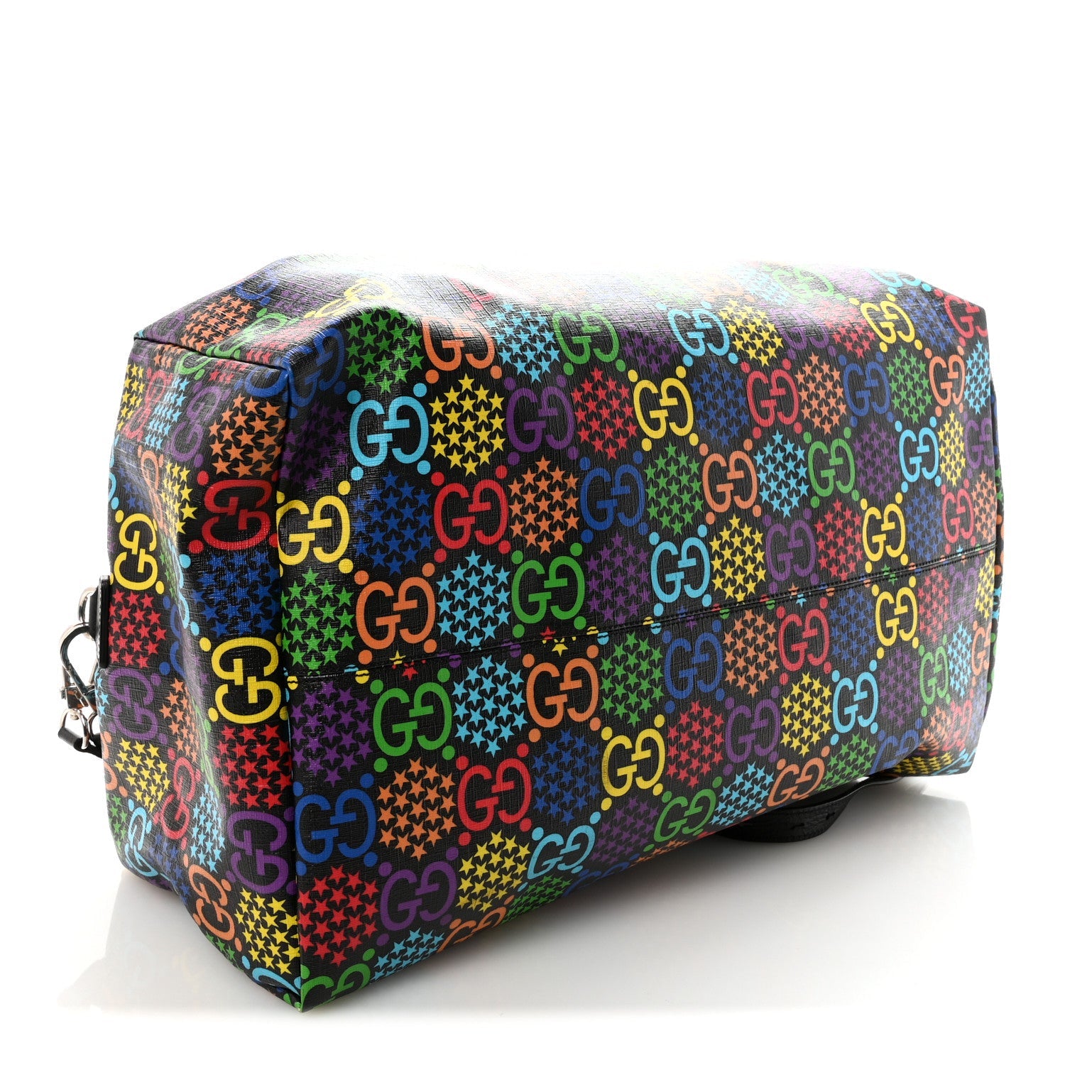 GG Supreme Monogram Psychedelic Duffle Backpack Black Multicolor