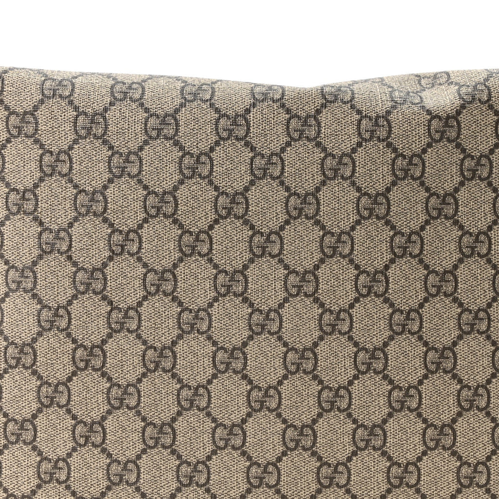 GG Supreme Monogram Large Linea A Hobo Light Brown