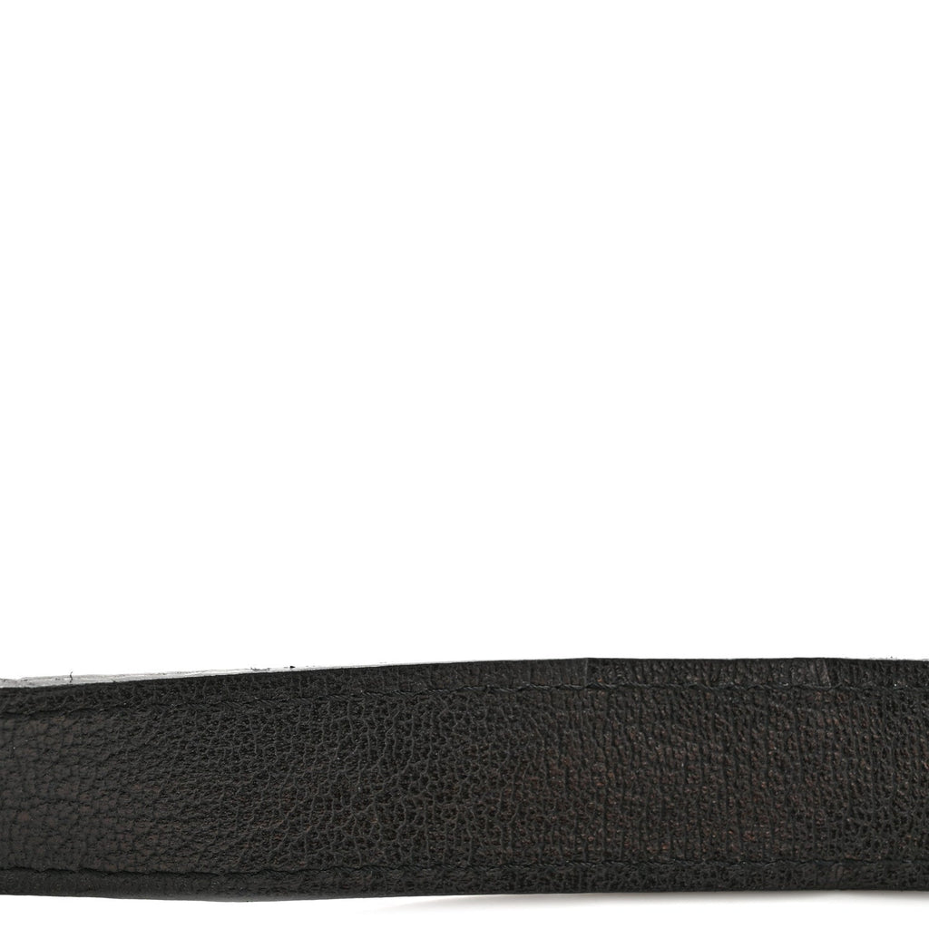 Shiny Goatskin  Saddle Bag Black