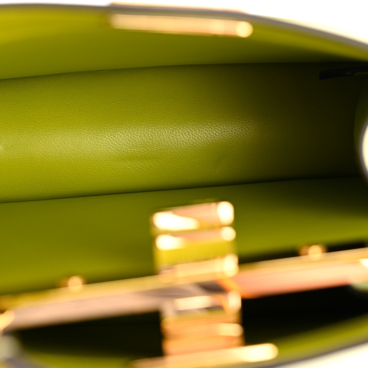 Shiny Nappa Petite Peekaboo I SEE U Satchel  Wasabi