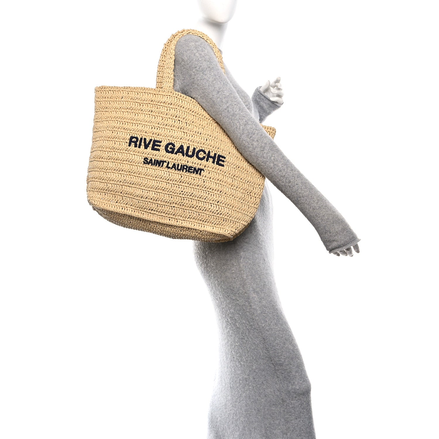 Raffia Rive Gauche Tote Natural