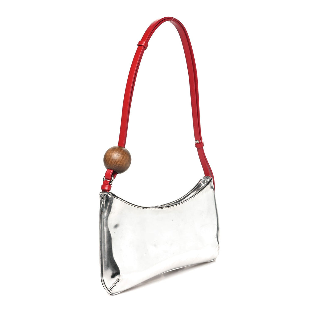 Metallic Calfskin Le Bisou Perle Silver
