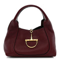 Grained Calfskin Softbit Medium Shoulder Bag Rosso Ancora