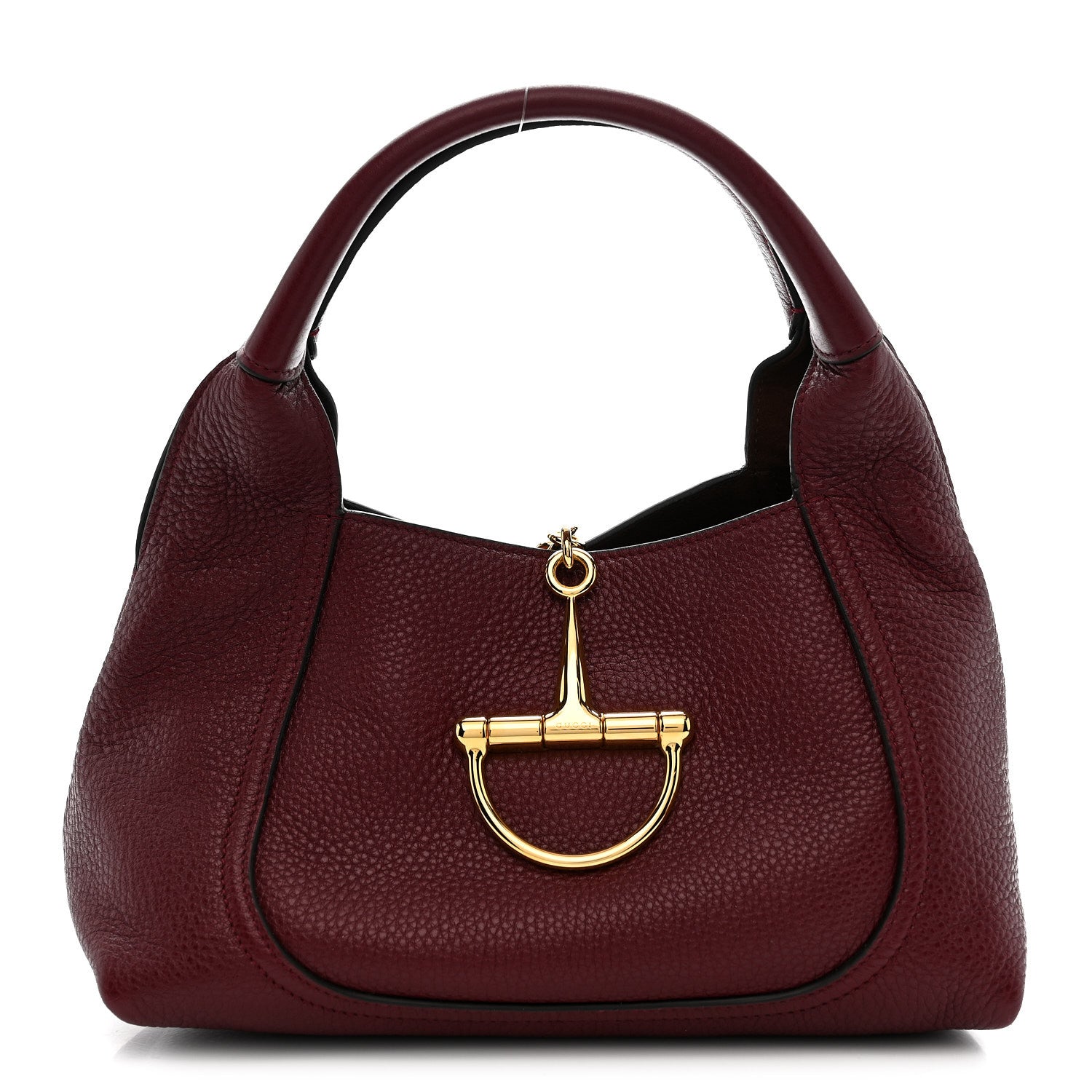 Grained Calfskin Softbit Medium Shoulder Bag Rosso Ancora