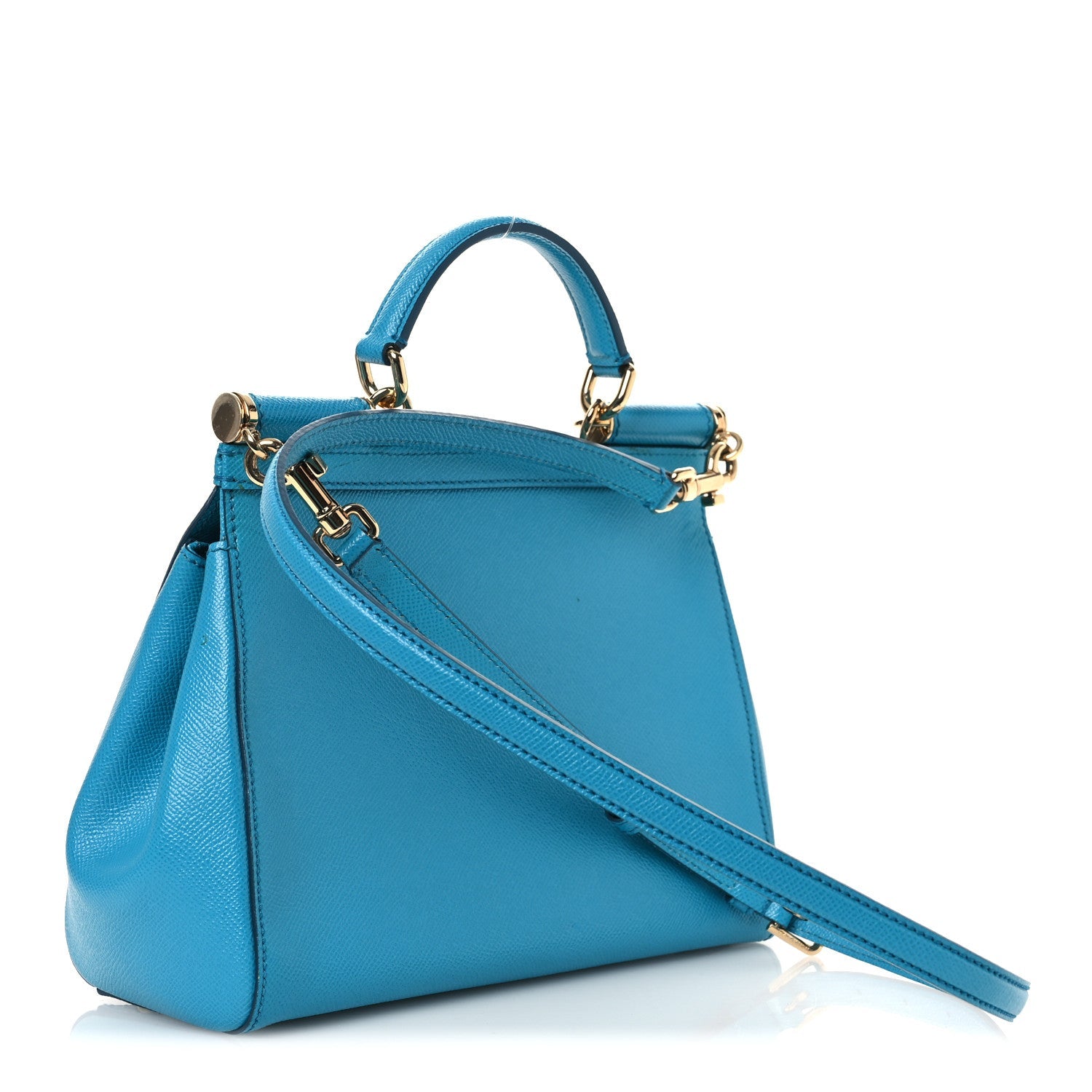 Dauphine Calfskin Medium Miss Sicily Satchel Blue