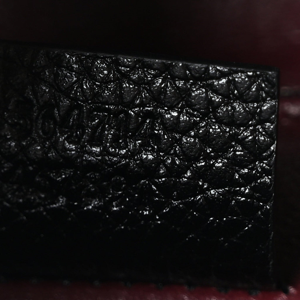 Smooth Calfskin Medium Zumi Top Handle Bag Black