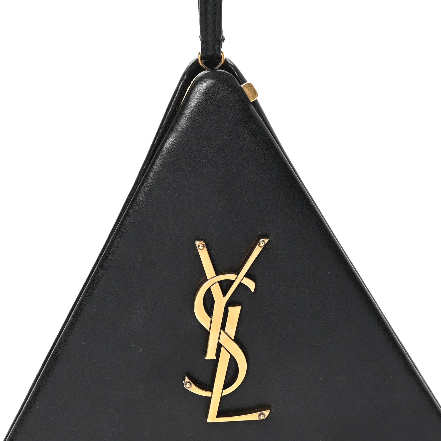 Lambskin Pyramid Clutch Black