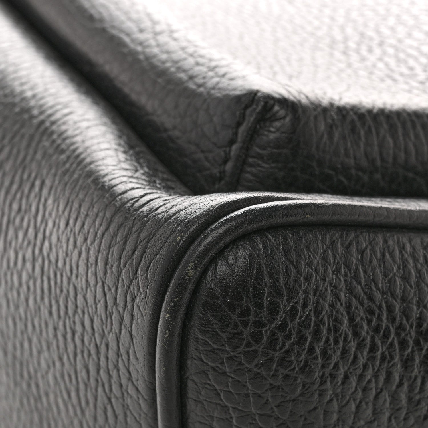 Pebbled Calfskin Soho Chain Backpack Black