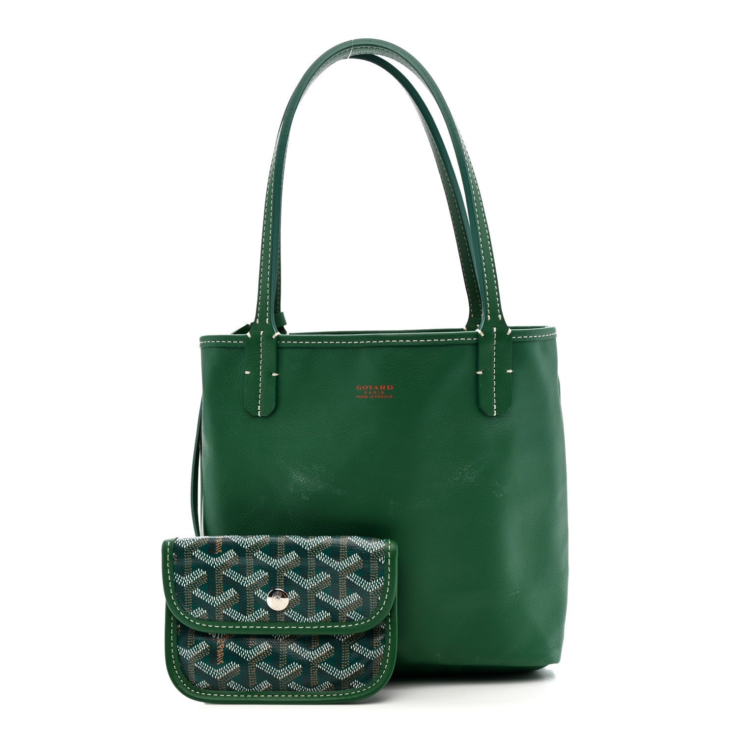 Goyardine Reversible Mini Anjou Green