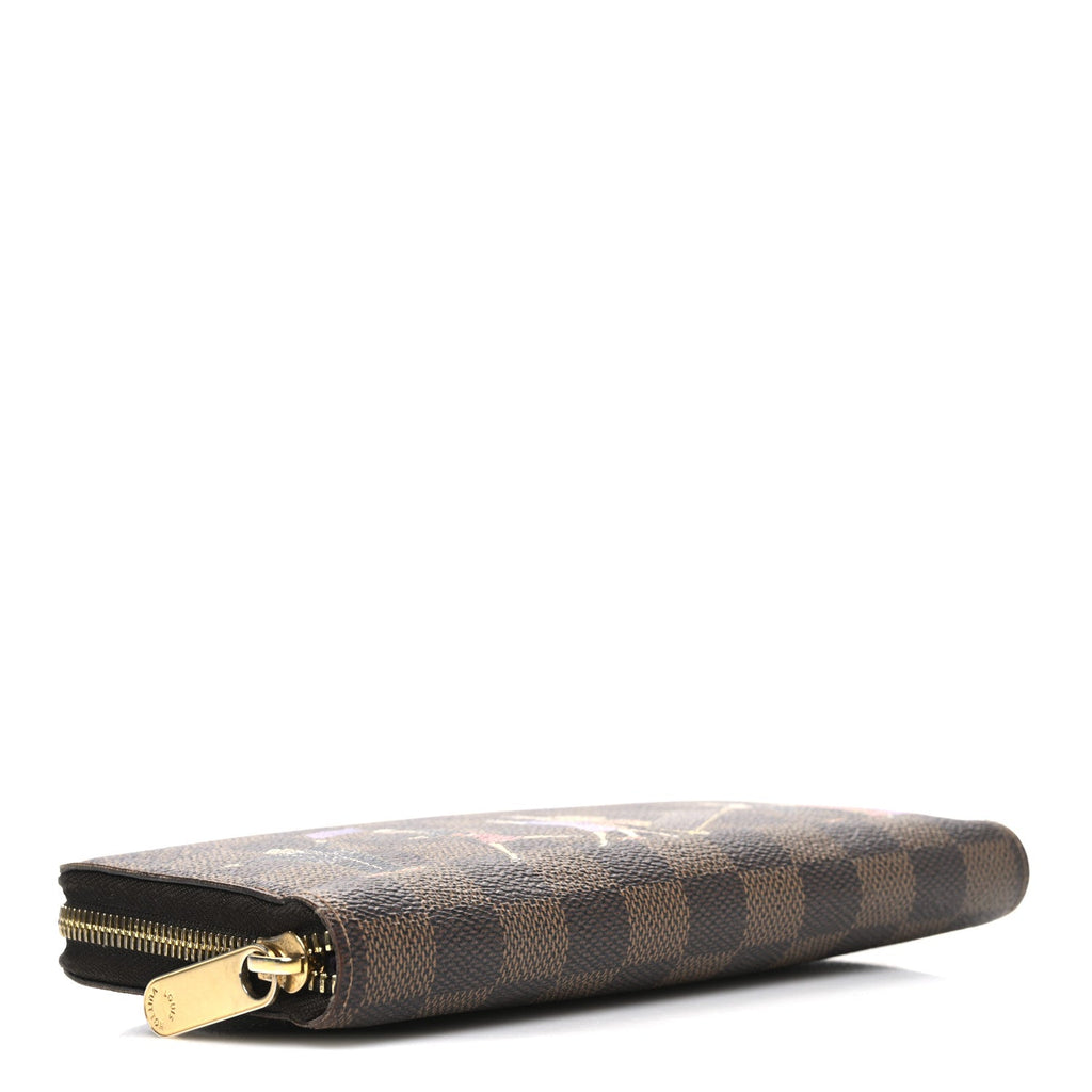 Damier Ebene Illustre Zippy Wallet Violet