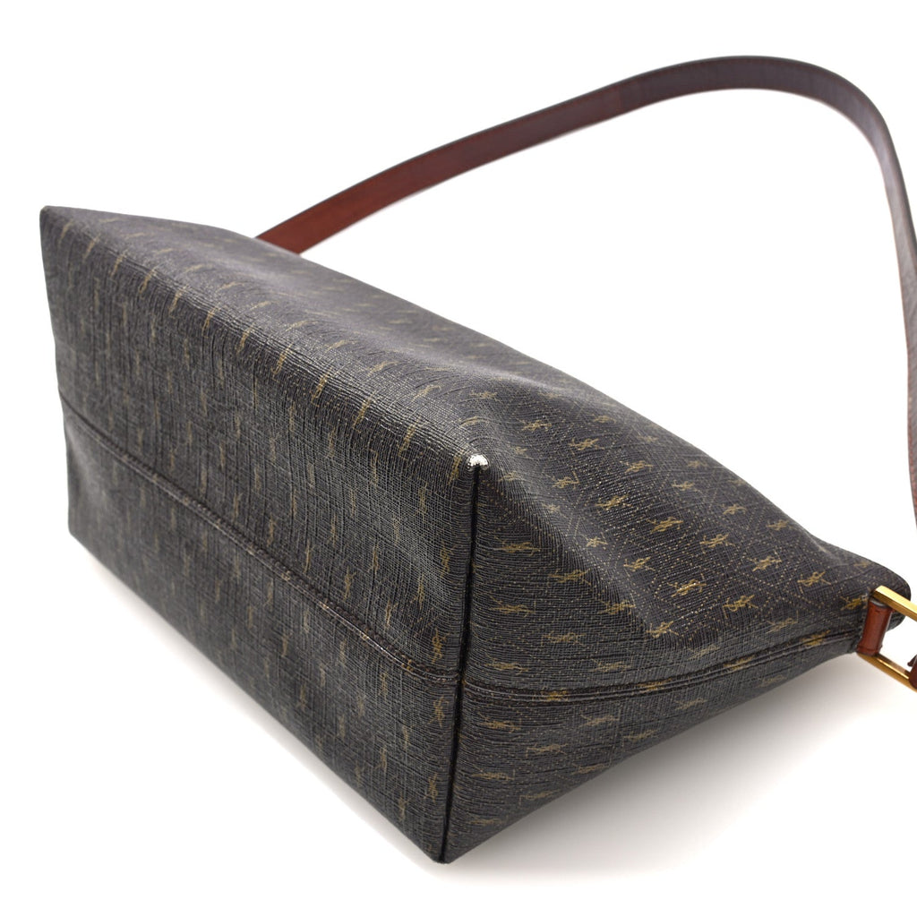 Canvas Smooth Calfskin Le Monogramme Crossbody Bag Chestnut