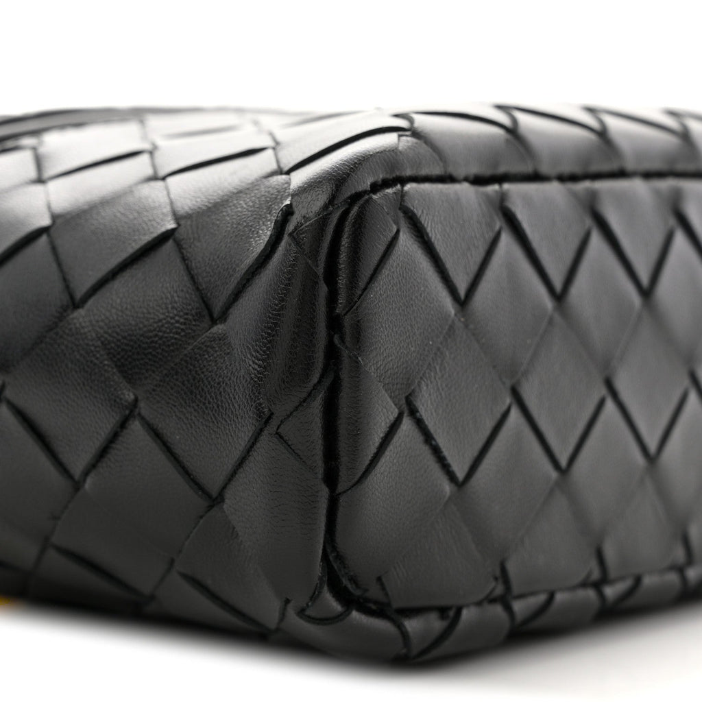 Calfskin Intrecciato Bang Bang Vanity Case Black