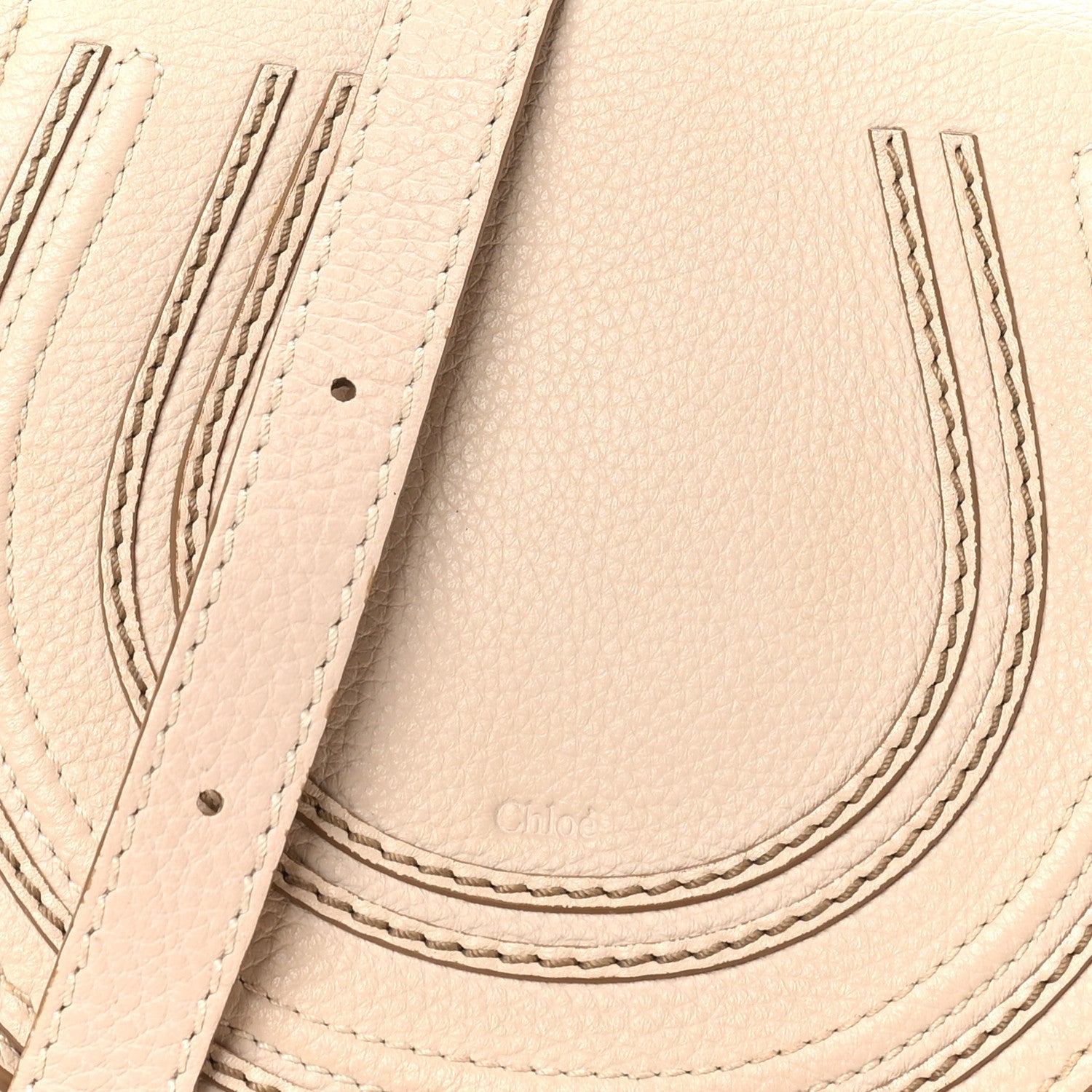 Calfskin Mini Marcie Round Crossbody Bag Root Beige