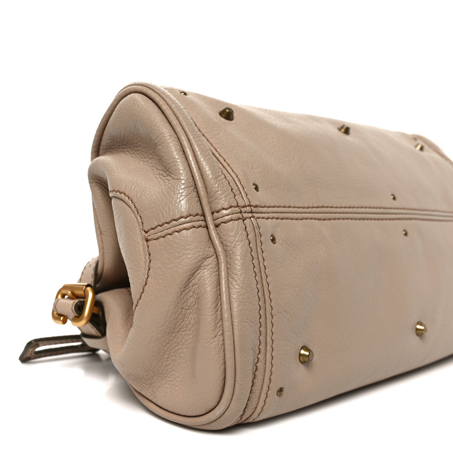 Calfskin Medium Paddington Satchel Beige