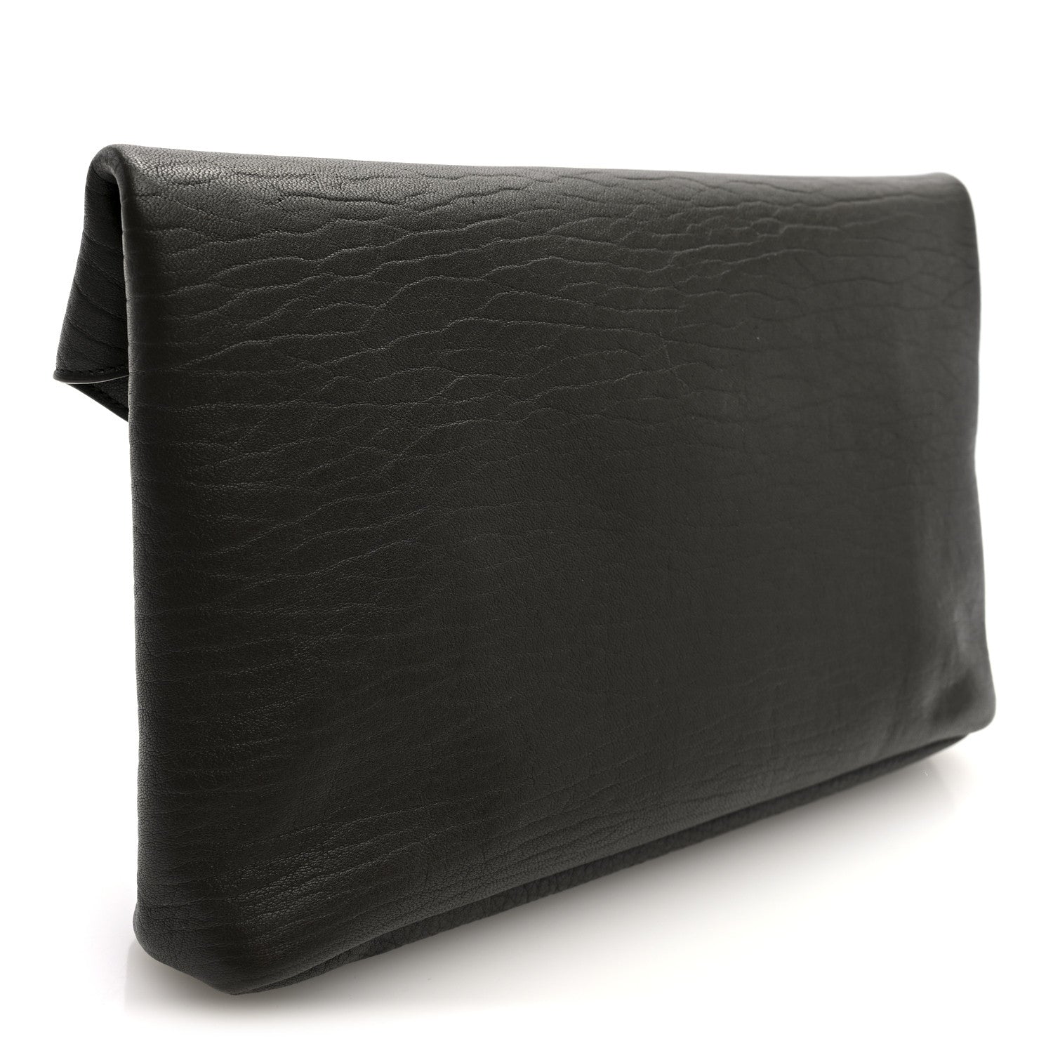 Grained Lambskin Large Cassandre Envelope Pouch Light Musk