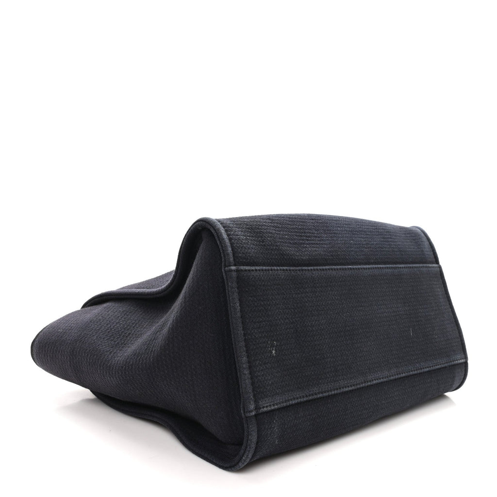 Mixed Fibers Medium Deauville Tote Navy Blue