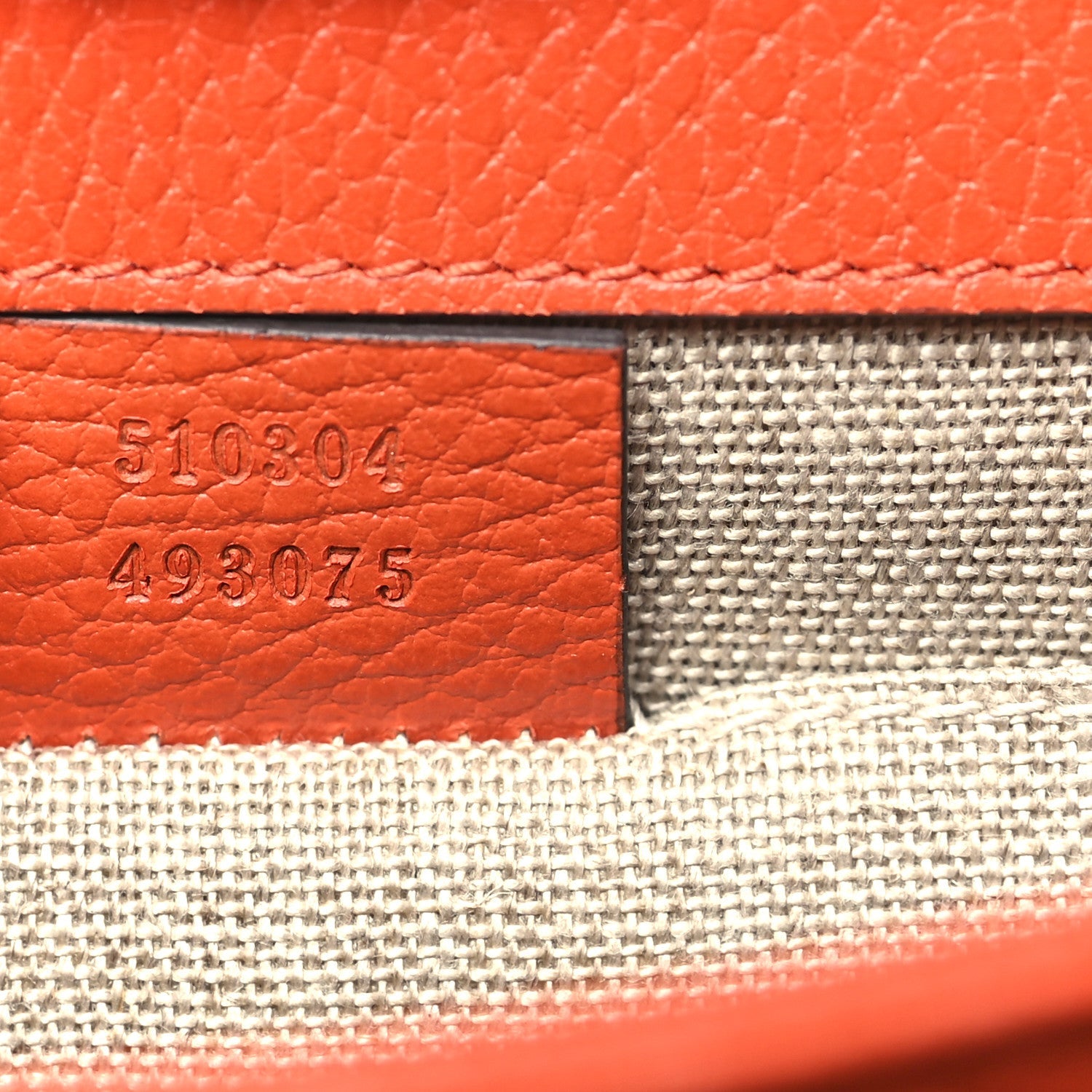 Dollar Calfskin Small Interlocking G Shoulder Bag Sun Orange