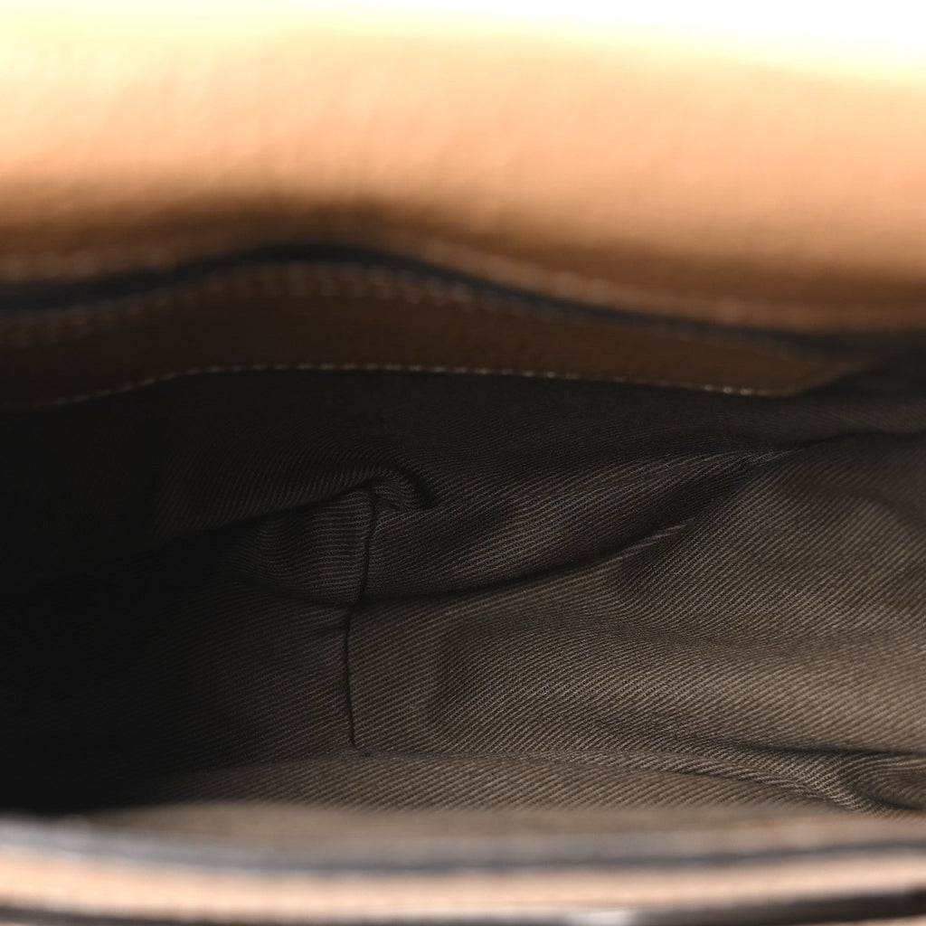 Calfskin Mini Marcie Round Crossbody Bag Nut