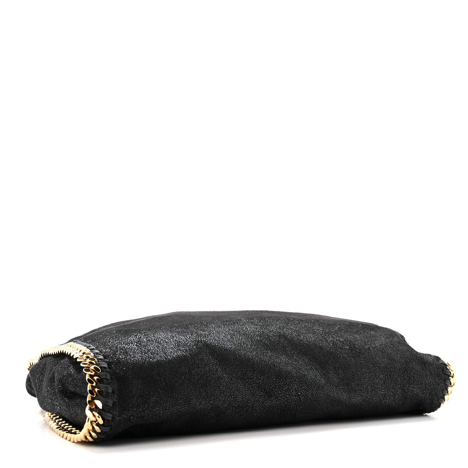 Shaggy Deer Small Falabella Fold Over Tote Black