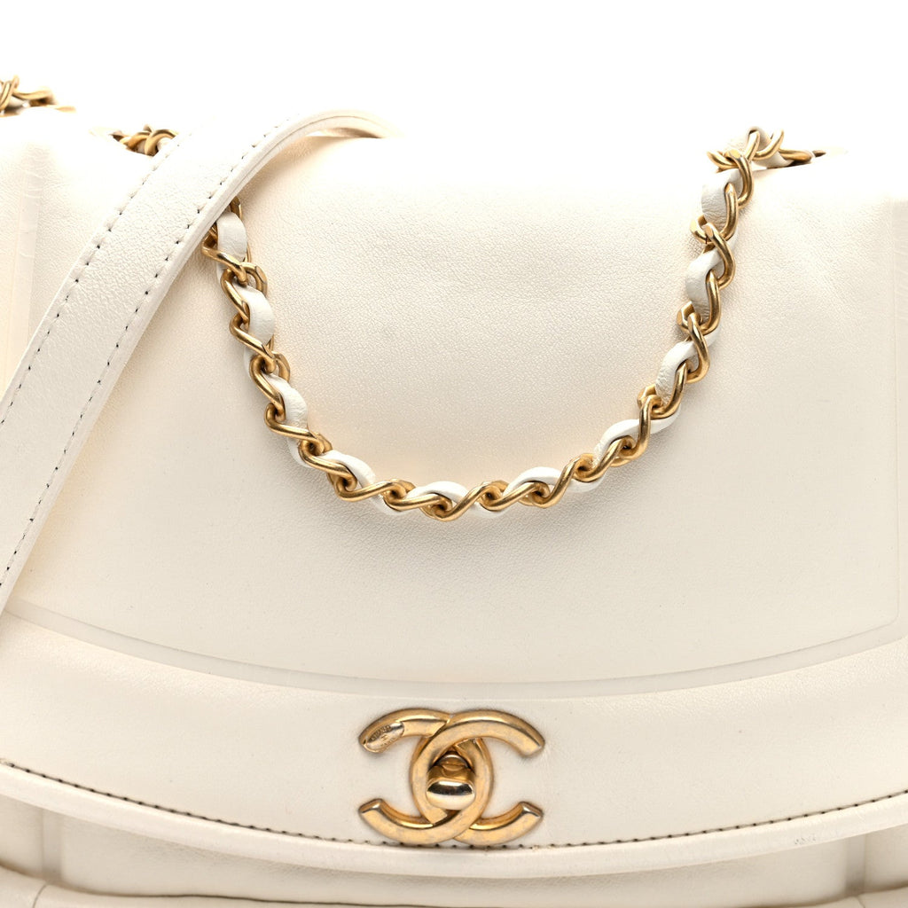 Lambskin Small Simply Flap White