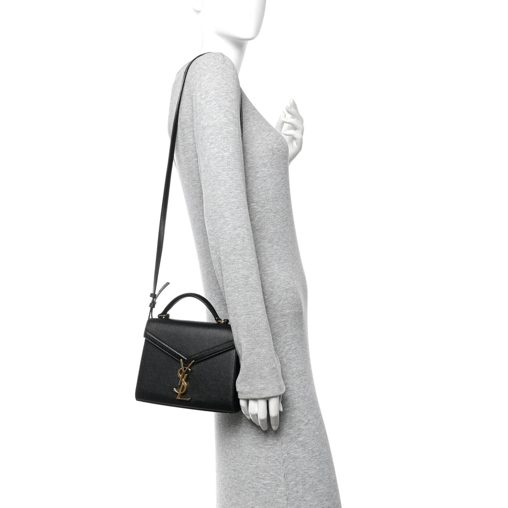 Grain De Poudre Mini Classic Monogram Cassandra Top Handle Black
