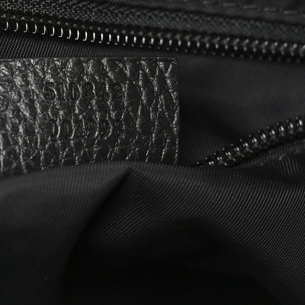 Nylon Monogram Dollar Calfskin Flat Messenger Bag Black