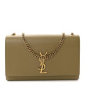 Grain De Poudre Medium Monogram Kate Satchel Hazel Green