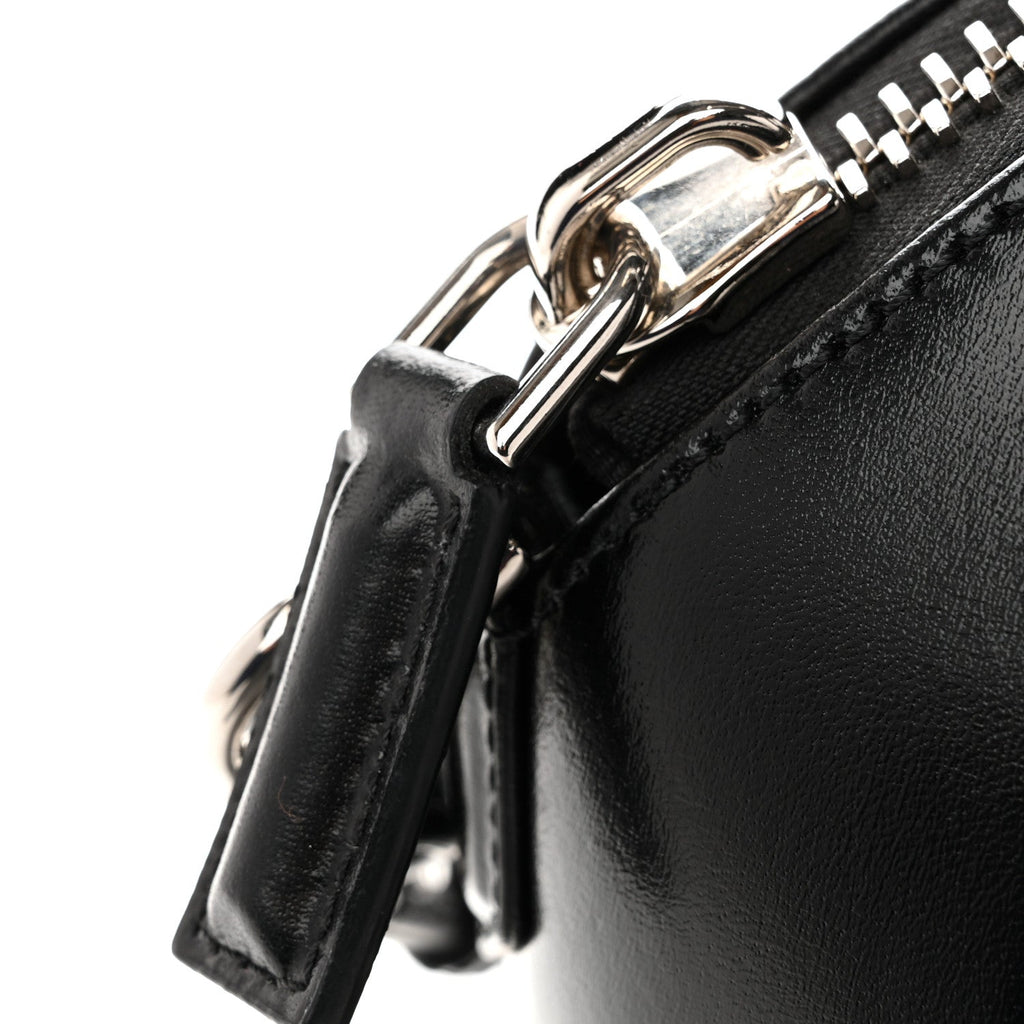Shiny Lord Calfskin Mini Antigona Black