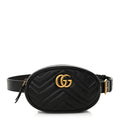 Calfskin Matelasse GG Marmont Belt Bag 85 34 Black