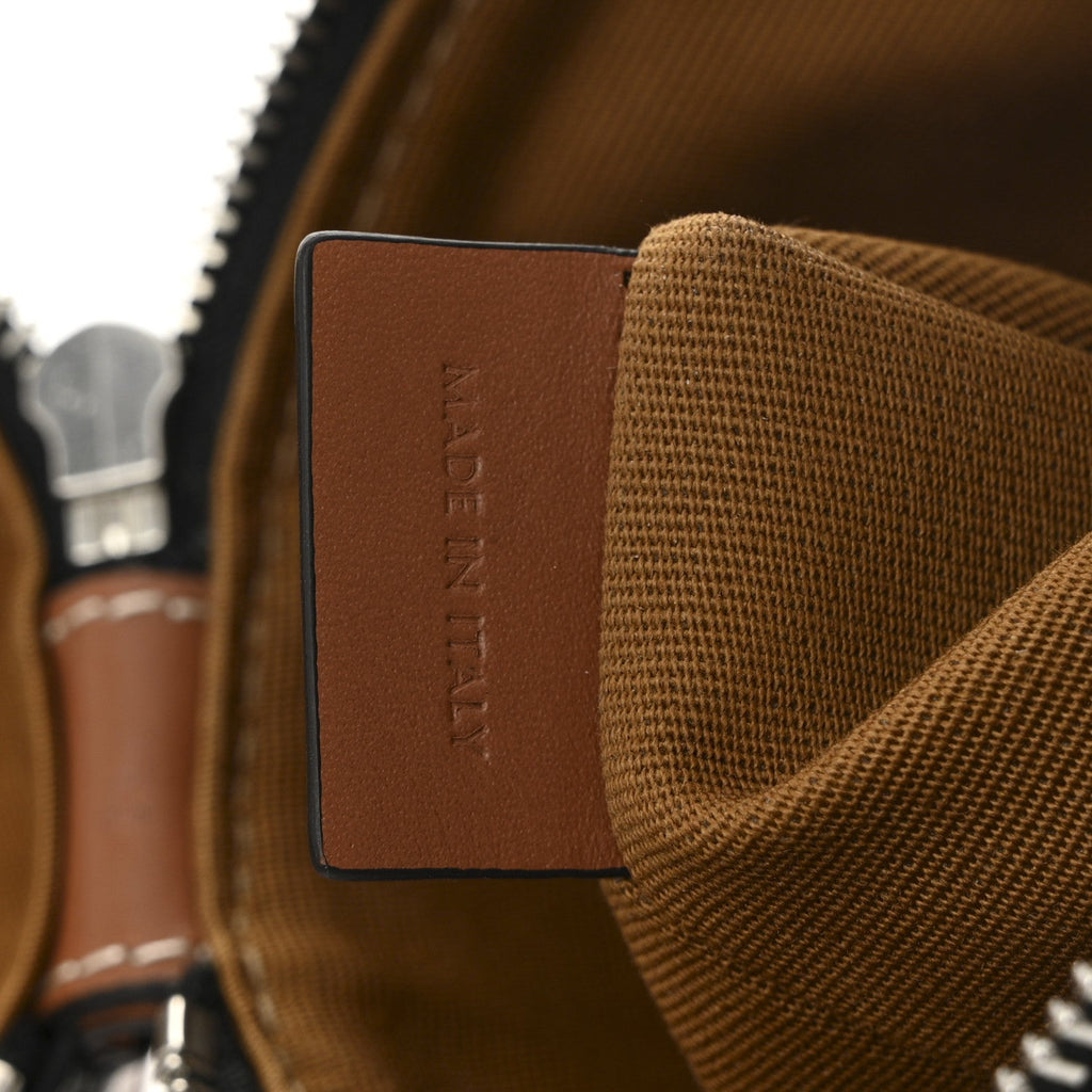 Triomphe Canvas Vertical Cylinder Bag Tan