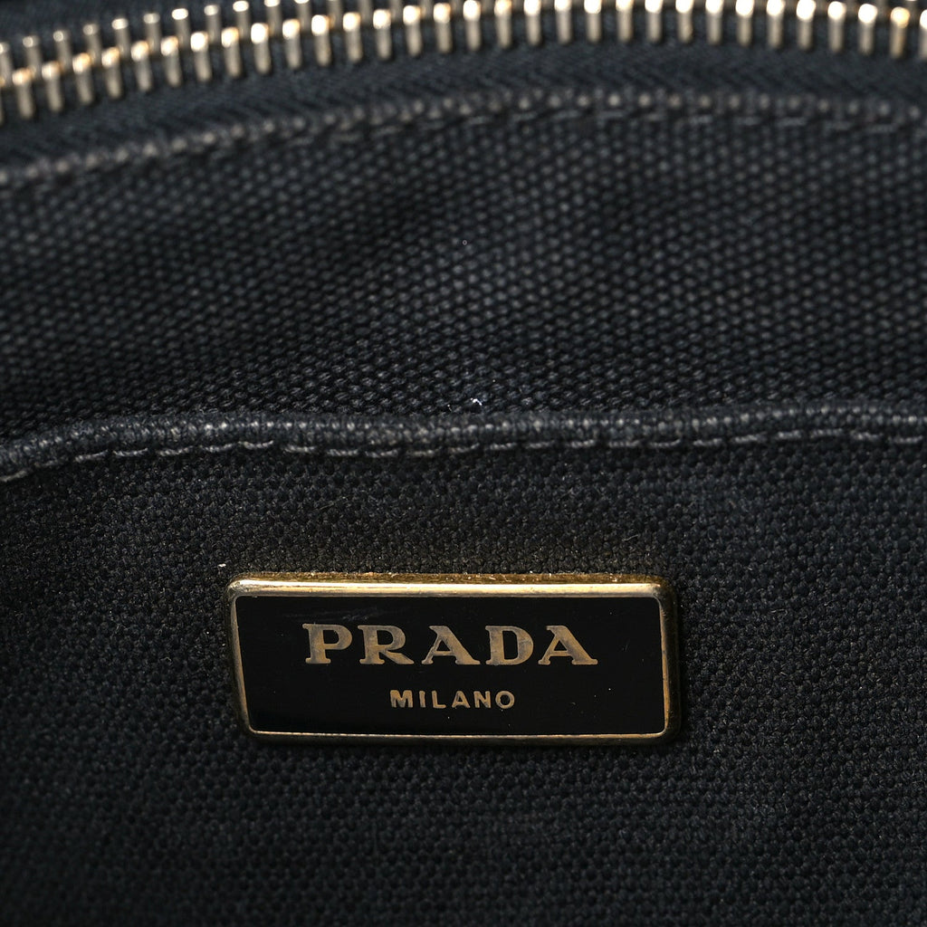 Denim Canapa Logo Tote Black