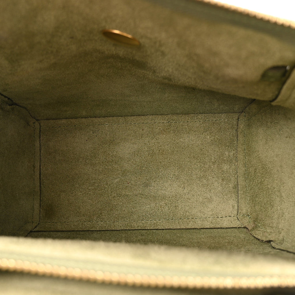Grained Calfskin Nano Belt Bag Army Green