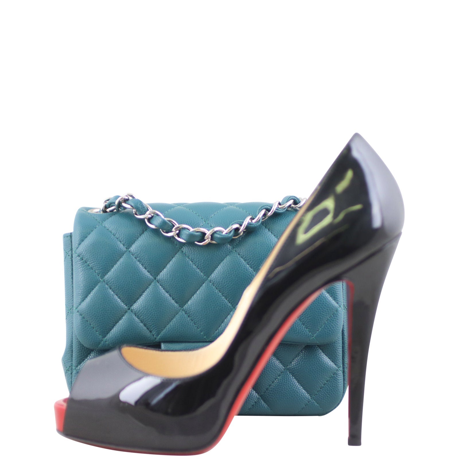 Chanel Classic Flap Mini Square | Dark Teal