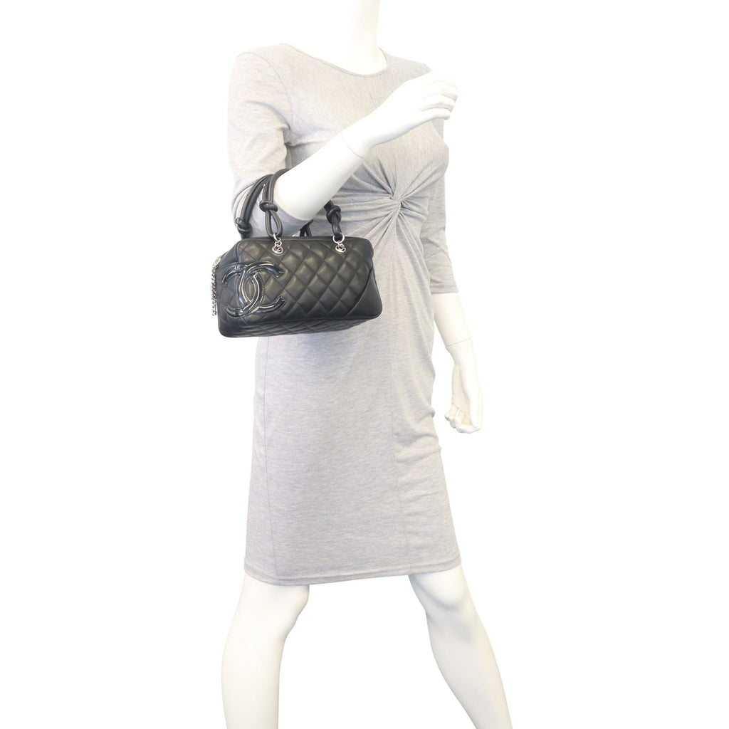 Chanel Quilted Cambon Mini Bowler
