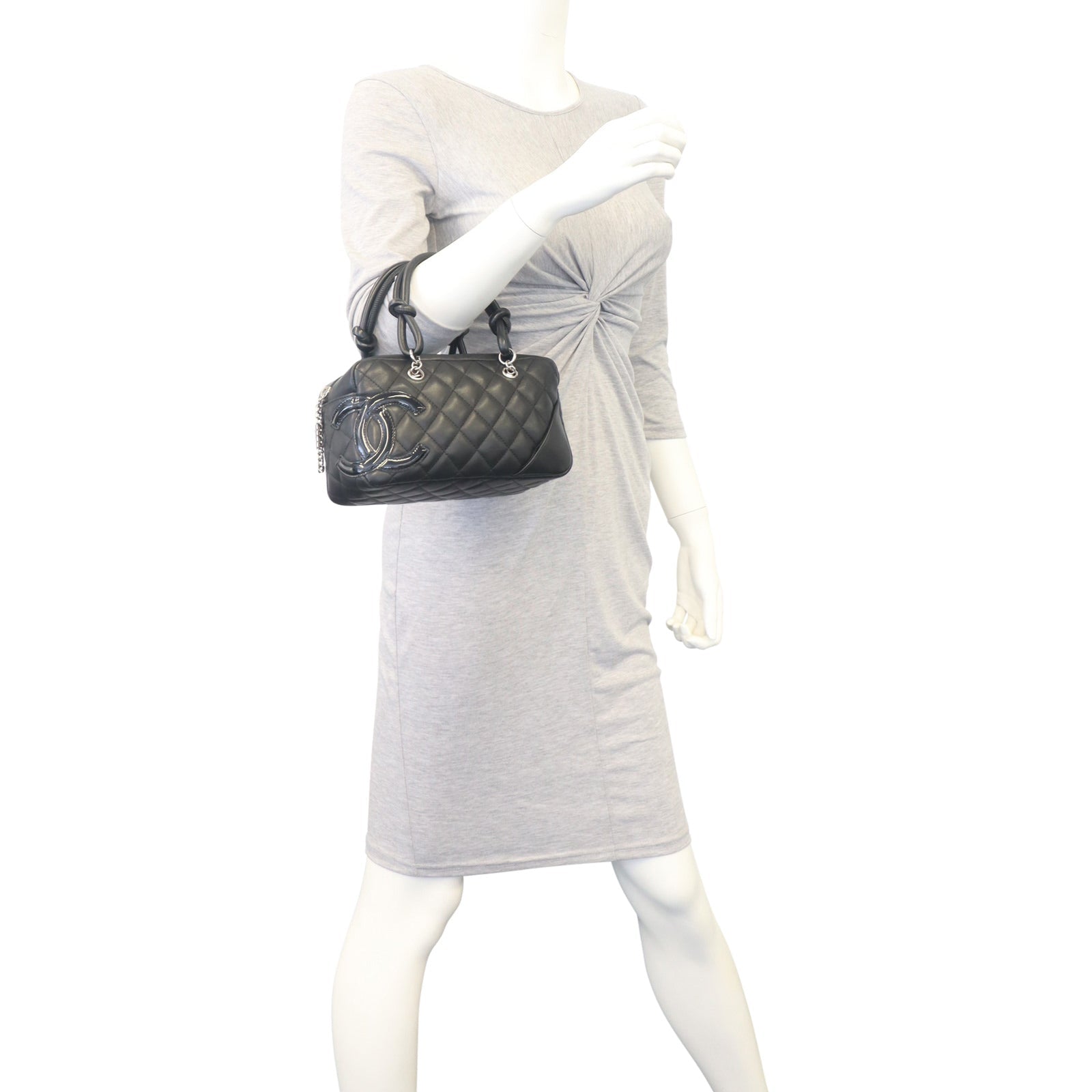 Chanel Quilted Cambon Mini Bowler